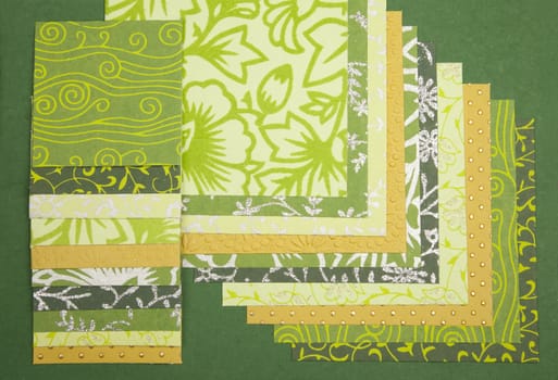 Handmade paper textures assortment