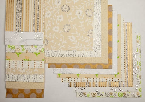Handmade paper textures assortment