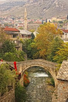 Crooked Bridge, Mostar, Bosnia and Herzegovina