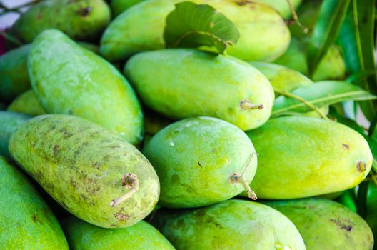 The combinations with are many green mangoes.
