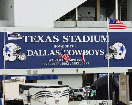 IRVING - NOV 14: Texas Stadium former home of the Dallas Cowboys football team. Taken November 14. 2008 in Irving, Texas.