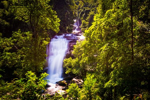 sirithan waterfall in inthanon national park chiangmai thailand