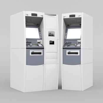 image of the new ATM on gray background