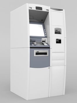 image of the new ATM on gray background