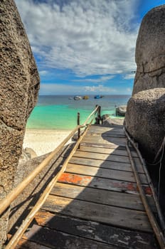 Perfect tropical bay on Koh Nang Yuan Island, Thailand , Asia.