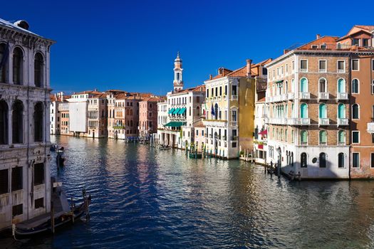 Beautiful view of famous Grand Canal in Venice, Italy