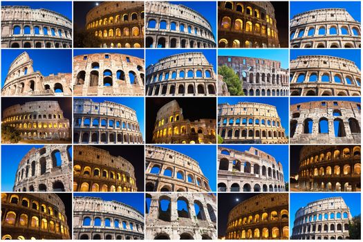 Beautiful view of famous ancient Colosseum in Rome, Italy