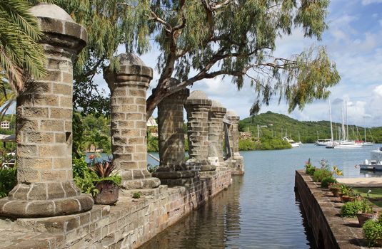 Nelsons Dockyard on English Harbor, Antigua and Barbuda, Caribbean