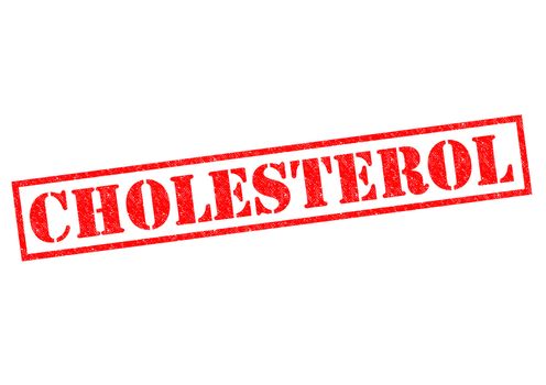 CHOLESTEROL red Rubber Stamp over a white background.