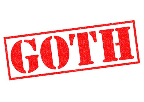 GOTH red Rubber Stamp over a white background.