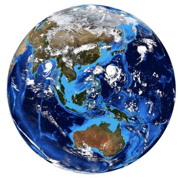 Photorealistic Earth. Elements of this image are furnished by NASA