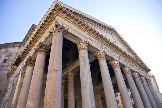 View at Pantheon  in Rome, Italy