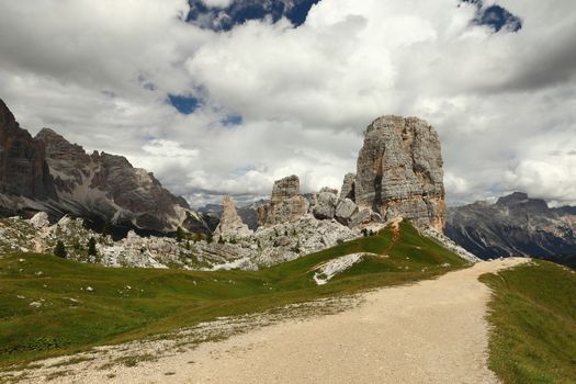 Cinque Torri, rock formation in the Dolomites