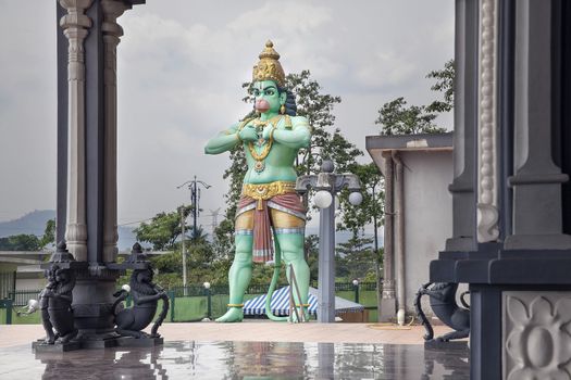 Hanuman Statue at Hindu Sri Subramaniam Temple by Batu Caves in Malaysia