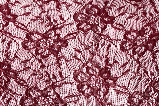 Red background openwork lace, abstract background