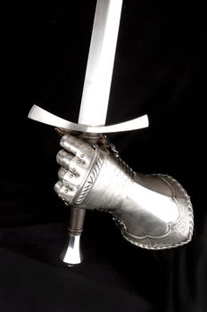 Knight's metal glove. Element protective armor