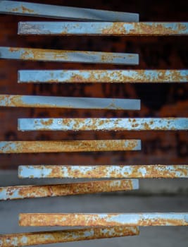 A Grungy Rusty Turnstile At A Abandoned Subway Station