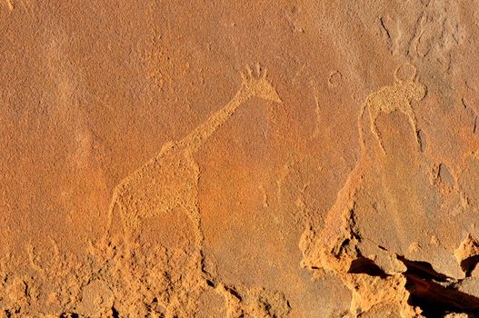 Rock engravings at Twyfelfontein, Namibia, a World Heritage site
