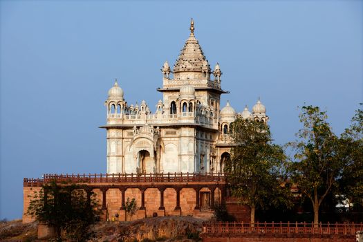 jaswant thada in the beautiful city of jodhpur in rajasthan state in india