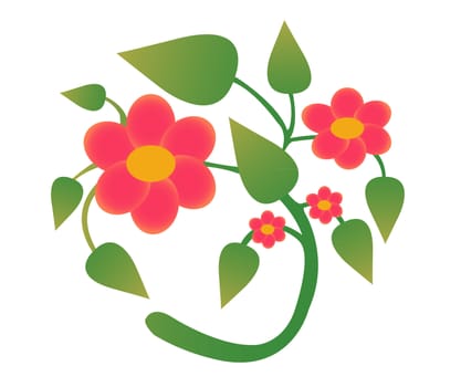 Flower. Vector illustration.