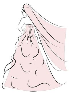 vector bride