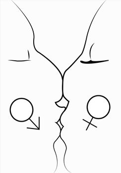 silhouette vector of a couple