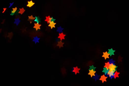Multicolored bokeh abstract background for the holiday Hanukkah