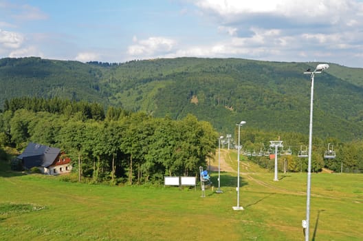 ski resort in the  summer