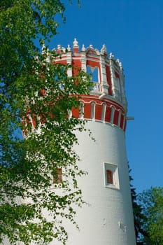 Beautiful view of Novodevichy Convent in Moscow, Russia