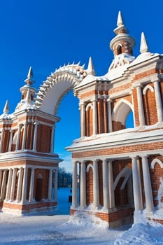 Tsaritsyno - State Museum Reserve Park in Moscow, Russia