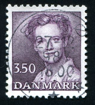 DENMARK - CIRCA 1982: stamp printed by Denmark, shows Queen Margrethe, circa 1982