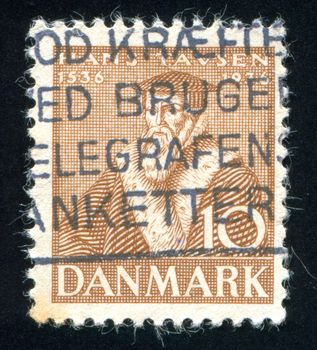 DENMARK - CIRCA 1936: stamp printed by Denmark, shows Hans Tausen, circa 1936