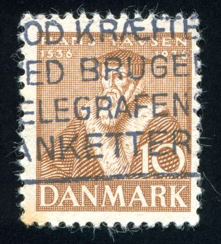 DENMARK - CIRCA 1936: stamp printed by Denmark, shows Hans Tausen, circa 1936