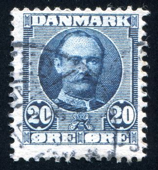 DENMARK - CIRCA 1907: stamp printed by Denmark, shows King Frederik VIII, circa 1907