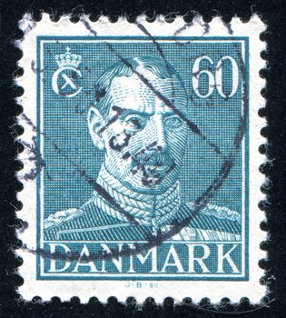DENMARK - CIRCA 1942: stamp printed by Denmark, shows King Christian X, circa 1942