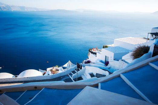 Oia Santorini Greece famous with romantic and beautiful sunsets