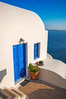 Oia Santorini Greece famous with romantic and beautiful sunsets