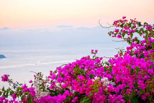 Oia Santorini Greece famous with romantic and beautiful sunsets