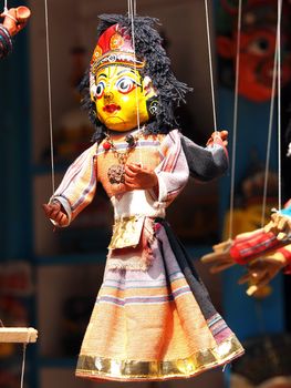 puppet on open market in Nepal         