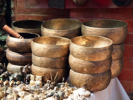 Singing Bowls (Cup of life) - popular mass product souvenier in Nepal, Tibet and India    