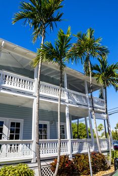 A Quiet Residential Street In Key West, Fl. 