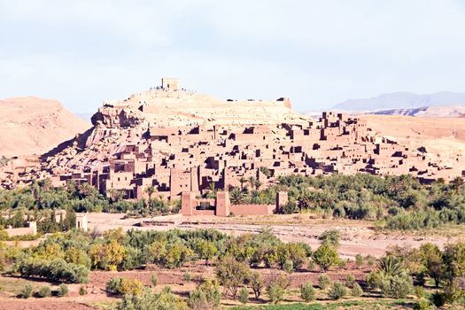 Morocco Ouarzazate - Ait Ben Haddou Medieval Kasbah  - UNESCO World Heritage Site. Location for many films - Gladiator, Babel, Alexander, Sheltering Sky, Sodom and Gamorah and the Mummy.