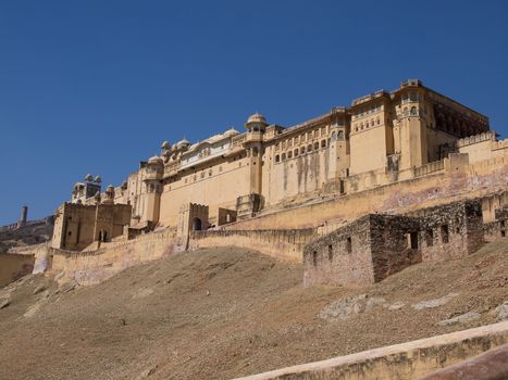  Beautiful Amber Fort near Jaipur city in Rajastan,India