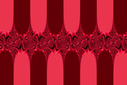 Repeating pattern made from beautiful red roses