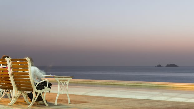 A relaxing evening by the shores of the Atlantic Ocean in Dakar, Senegal