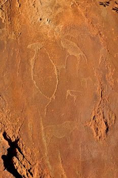 Rock engravings at Twyfelfontein, Namibia, a World Heritage site

