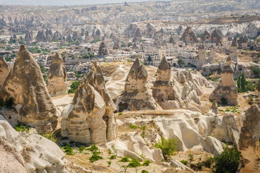 Mountains in Cappadocia near Goreme, Turkey