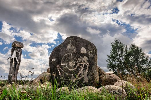 Finnish Karelian Saami sejd, pagan idols