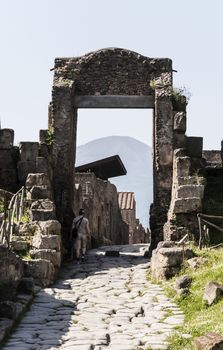 archeologic ruins of Pompeii in Italy