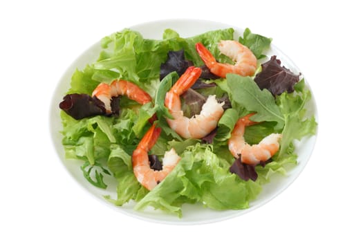 salad with shrimps